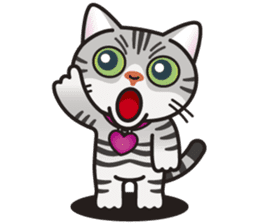 AMERI the American Shorthair Cat sticker #6748605