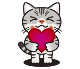 AMERI the American Shorthair Cat sticker #6748606