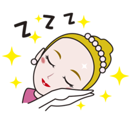 Shining musical star sticker #6749015