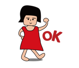 the Girl A sticker #6749613