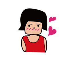 the Girl A sticker #6749634