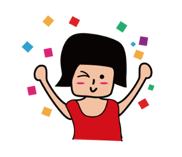 the Girl A sticker #6749645