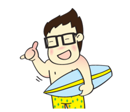 Mr. Glasses! sticker #6750100