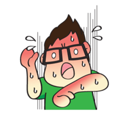 Mr. Glasses! sticker #6750118