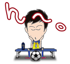 I love soccer boy sticker #6750140