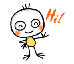 Scribble boy sticker #6750328