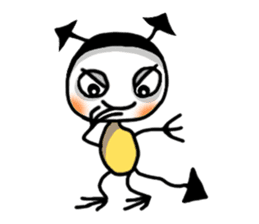 Scribble boy sticker #6750356