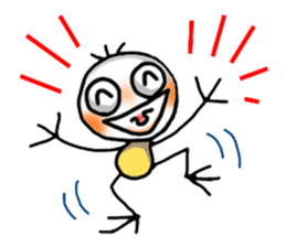 Scribble boy sticker #6750365