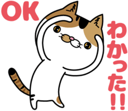 Calico cat Mikan-chan sticker #6750369