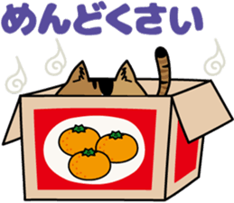 Calico cat Mikan-chan sticker #6750376