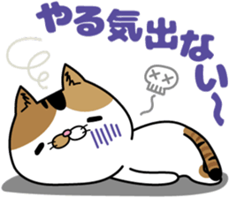 Calico cat Mikan-chan sticker #6750403