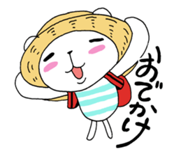 Summer and daily life of the bear sticker #6750656