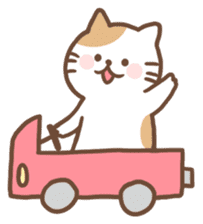 whimsical kitten sticker #6752216