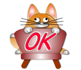 Circle such as Cat sticker #6752690