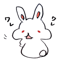 The rabbit speaking Kansai dialect! sticker #6753103