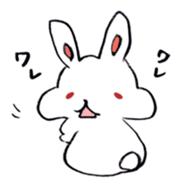 The rabbit speaking Kansai dialect! sticker #6753103