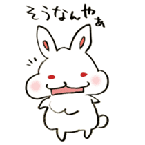 The rabbit speaking Kansai dialect! sticker #6753104
