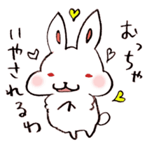 The rabbit speaking Kansai dialect! sticker #6753106
