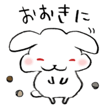 The rabbit speaking Kansai dialect! sticker #6753108