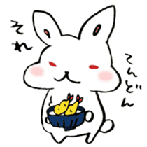 The rabbit speaking Kansai dialect! sticker #6753116