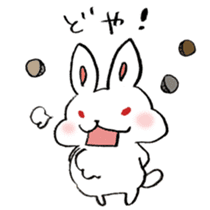 The rabbit speaking Kansai dialect! sticker #6753121