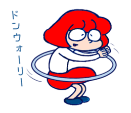 girl on glasses sticker #6755498