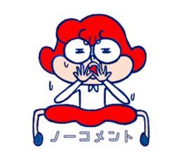 girl on glasses sticker #6755505