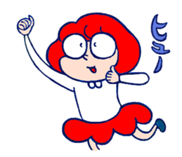 girl on glasses sticker #6755526