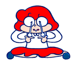 girl on glasses sticker #6755527