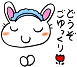 nice working rabbit 2 sticker #6757346