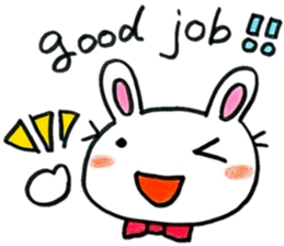 nice working rabbit 2 sticker #6757359