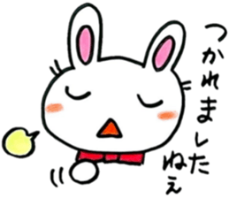 nice working rabbit 2 sticker #6757367