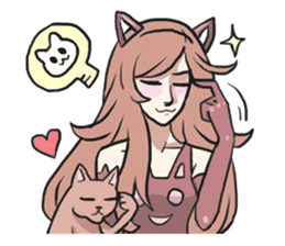 AsB - Neko Girls Cat Cafe! sticker #6759972
