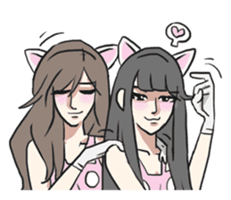 AsB - Neko Girls Cat Cafe! sticker #6759978