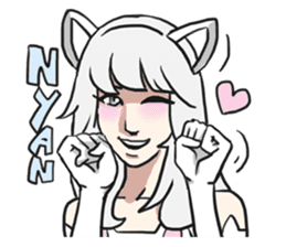 AsB - Neko Girls Cat Cafe! sticker #6759991