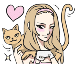 AsB - Neko Girls Cat Cafe! sticker #6759992