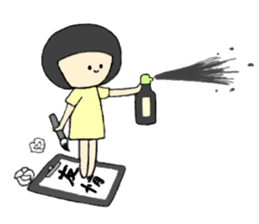 Helmet Girl sticker #6760314