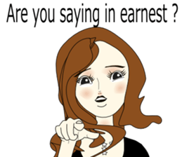 Good evening,Ms.YORUKO No. Two(English) sticker #6760490