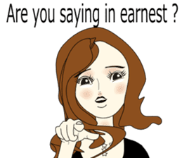 Good evening,Ms.YORUKO No. Two(English) sticker #6760490