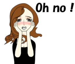 Good evening,Ms.YORUKO No. Two(English) sticker #6760493