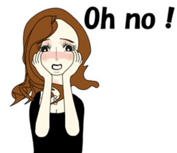 Good evening,Ms.YORUKO No. Two(English) sticker #6760493