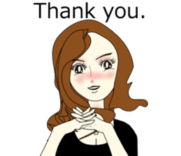 Good evening,Ms.YORUKO No. Two(English) sticker #6760494