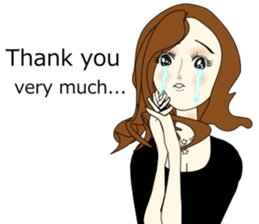 Good evening,Ms.YORUKO No. Two(English) sticker #6760504