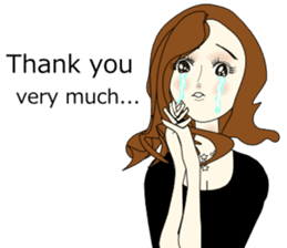 Good evening,Ms.YORUKO No. Two(English) sticker #6760504