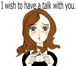 Good evening,Ms.YORUKO No. Two(English) sticker #6760514