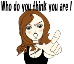 Good evening,Ms.YORUKO No. Two(English) sticker #6760516