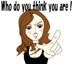 Good evening,Ms.YORUKO No. Two(English) sticker #6760516