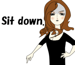 Good evening,Ms.YORUKO No. Two(English) sticker #6760521