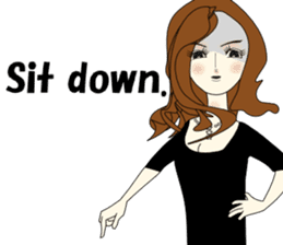 Good evening,Ms.YORUKO No. Two(English) sticker #6760521