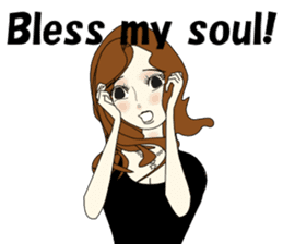 Good evening,Ms.YORUKO No. Two(English) sticker #6760523